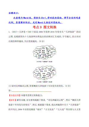 2017年高考语文分类题库 考点9 图文转换.doc