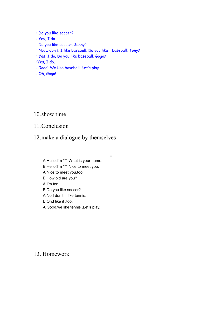 广东版三年级上册Unit 8 Sport-Lesson 2-教案、教学设计--(配套课件编号：201fd).doc_第3页