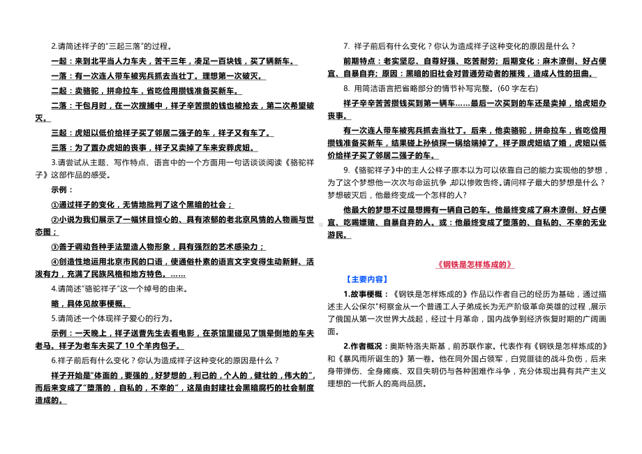 初中语文名著必考考点整理知识点+练习题.docx_第3页