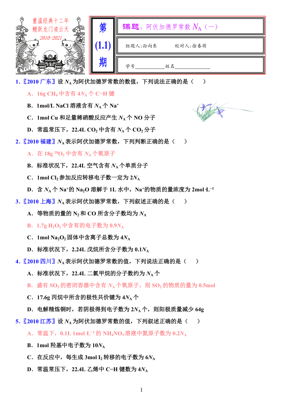 2022备考-重温经典十二年-NA专题.pdf_第1页