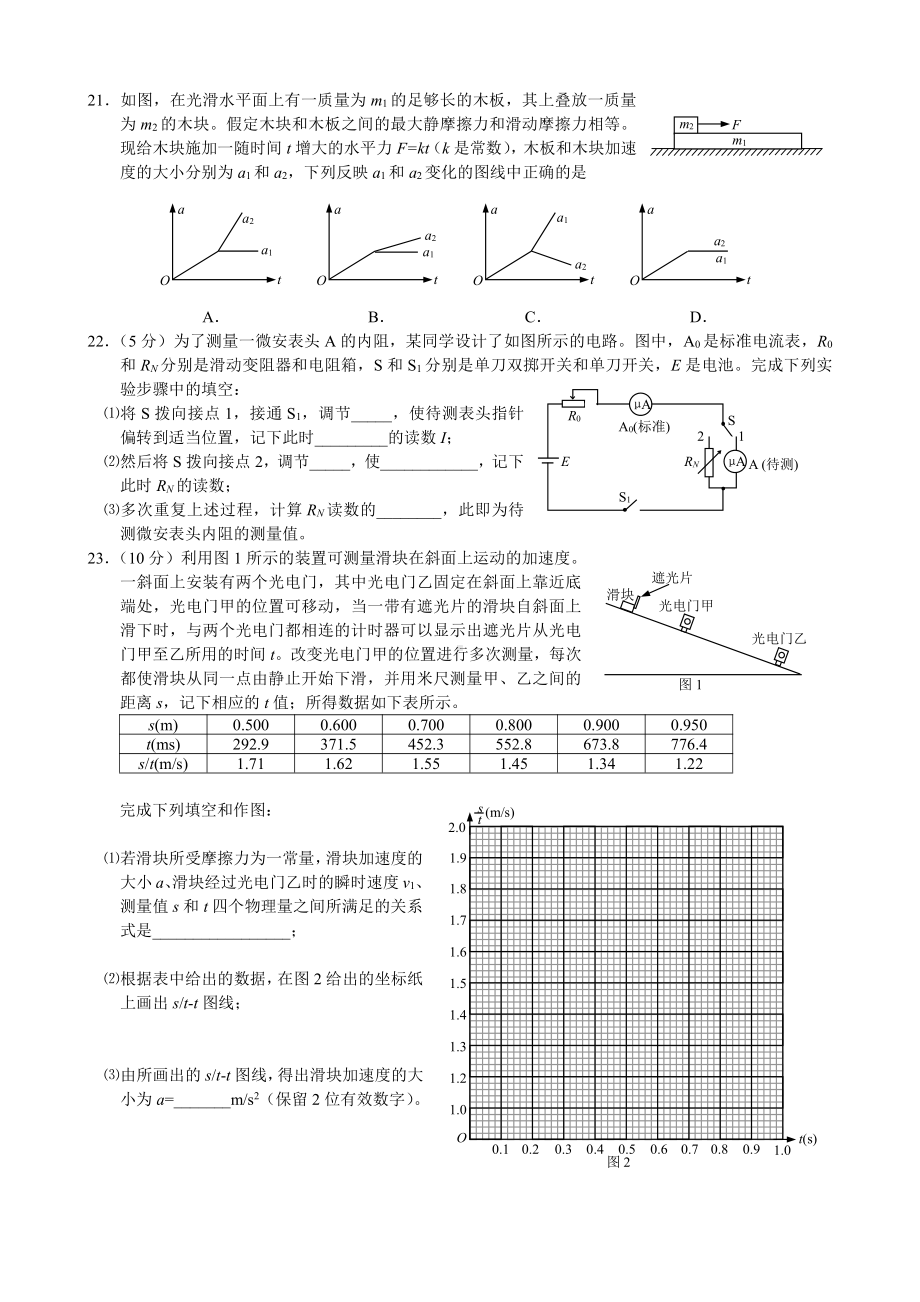 2011年年普通高等学校招生全国统一考试（课标卷）.doc_第2页