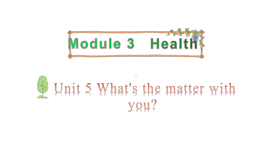 教科版（广州）六年级上册英语Module 3 Health Unit 5 What's the matter with you 第3课时ppt课件.pptx_第1页