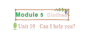 教科版（广州）四年级上册英语Module 5 Clothes Unit 10 Can I help you 第一课时 ppt课件.pptx