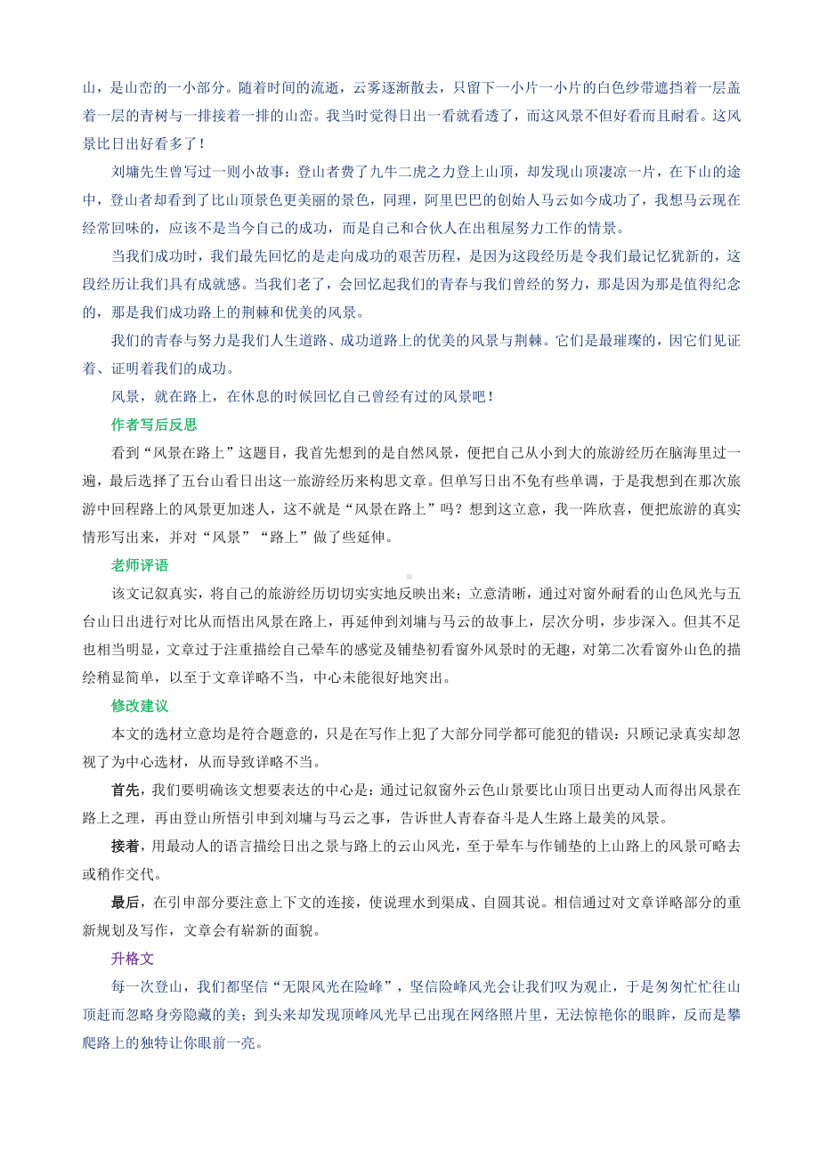 2021届高考语文备考-作文导写打磨升格文采范文解读妙招.doc_第2页