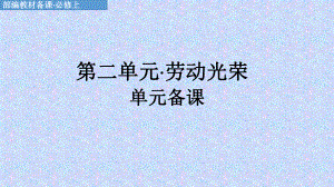 第二单元 劳动光荣 单元备课课件 51张-2021-2022学年高一语文统编版（2019）必修上册.pptx