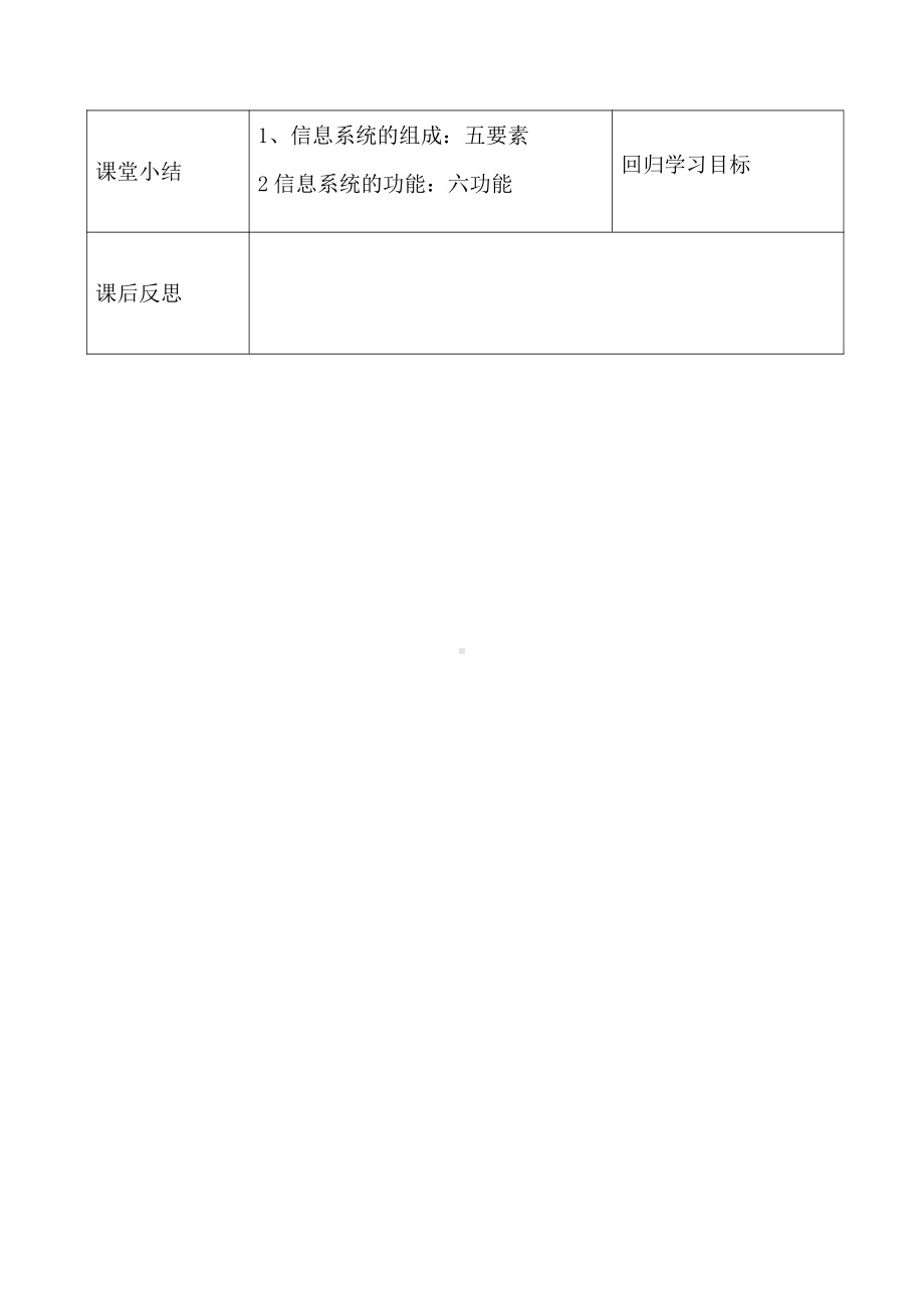 （2021新浙教版）高中信息技术必修二1.2信息系统的组成与功能 教案.doc_第3页