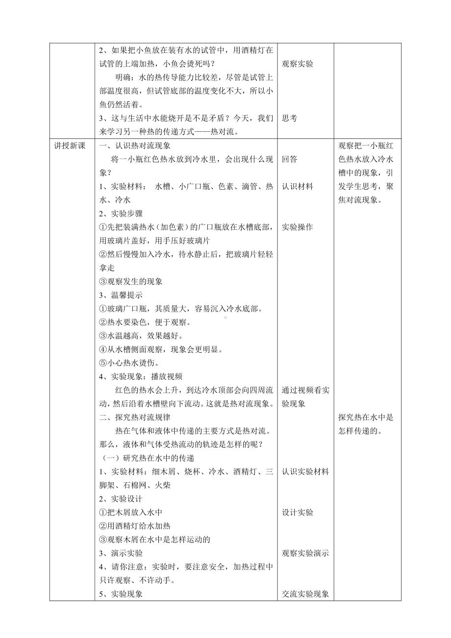 2021新苏教版五年级上册科学2.2《热对流》教案.doc_第2页