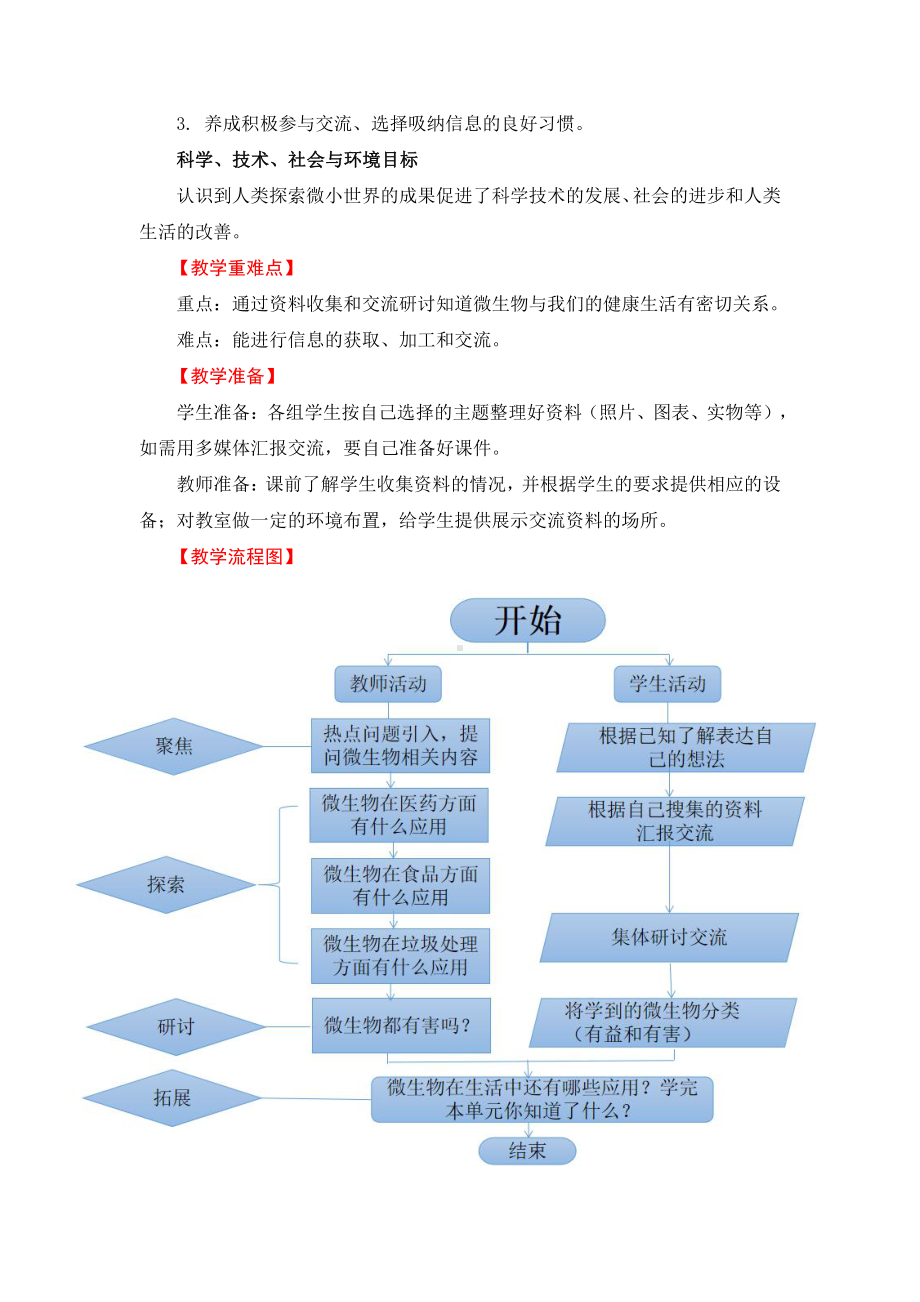 2021新教科版六年级上册科学1.7.微生物与健康 教学教案.docx_第2页