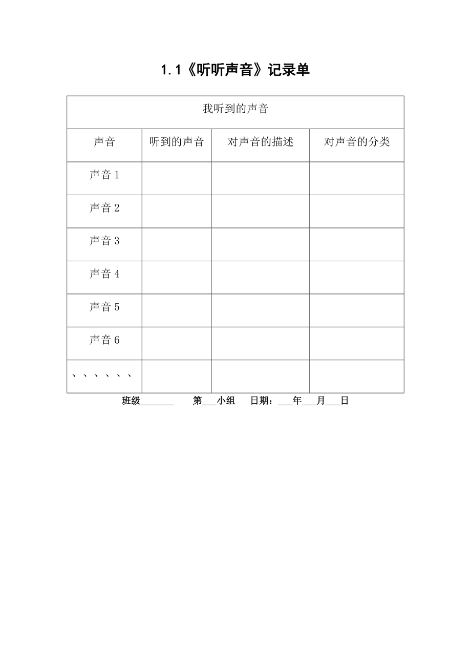 2021新教科版四年级上册科学1.听听声音ppt课件（含教案+视频）.zip