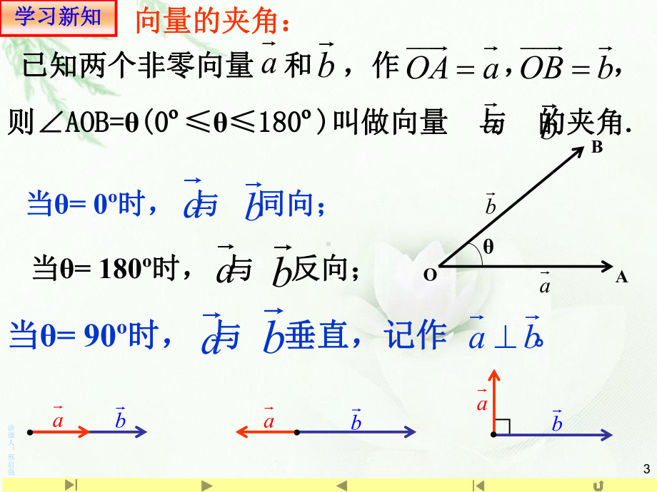 （2021新教材）人教A版高中数学必修第二册6.2.4 向量数量积ppt课件.ppt_第3页