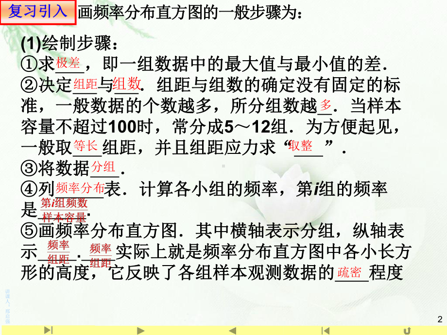 （2021新教材）人教A版高中数学必修第二册9.2.2 总体百分位数的估计ppt课件.ppt_第2页