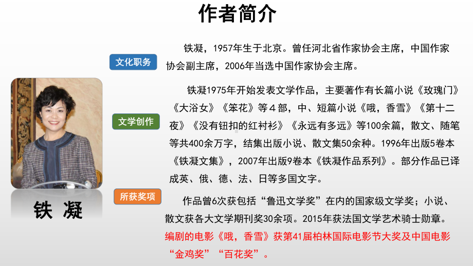 统编版 必修上册语文新教材人教第一单元 3.2 哦香雪 铁凝.ppt_第3页