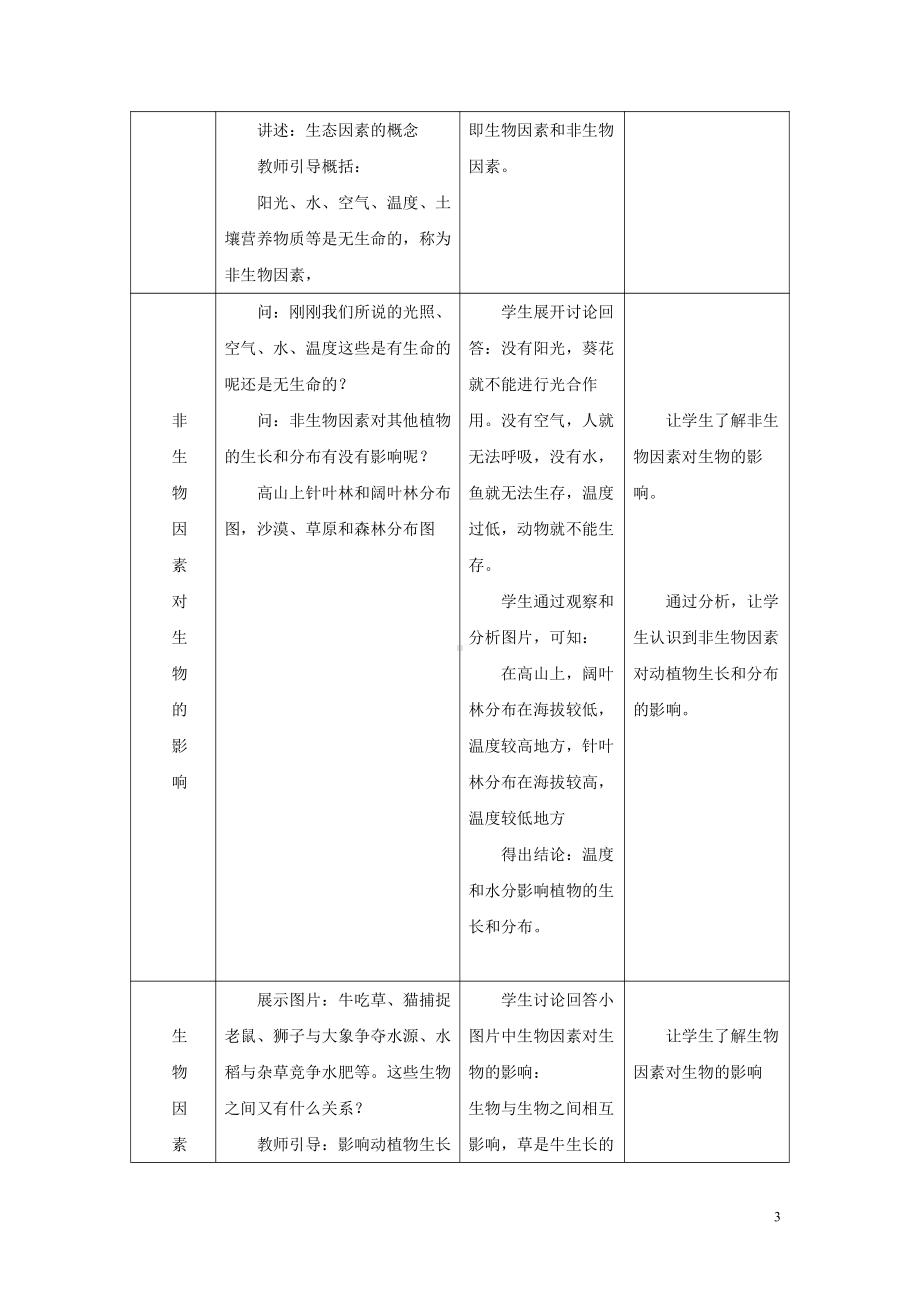 1.2.1生物与环境的关系-教案-2021-2022学年人教版七年级生物上册(2).docx_第3页