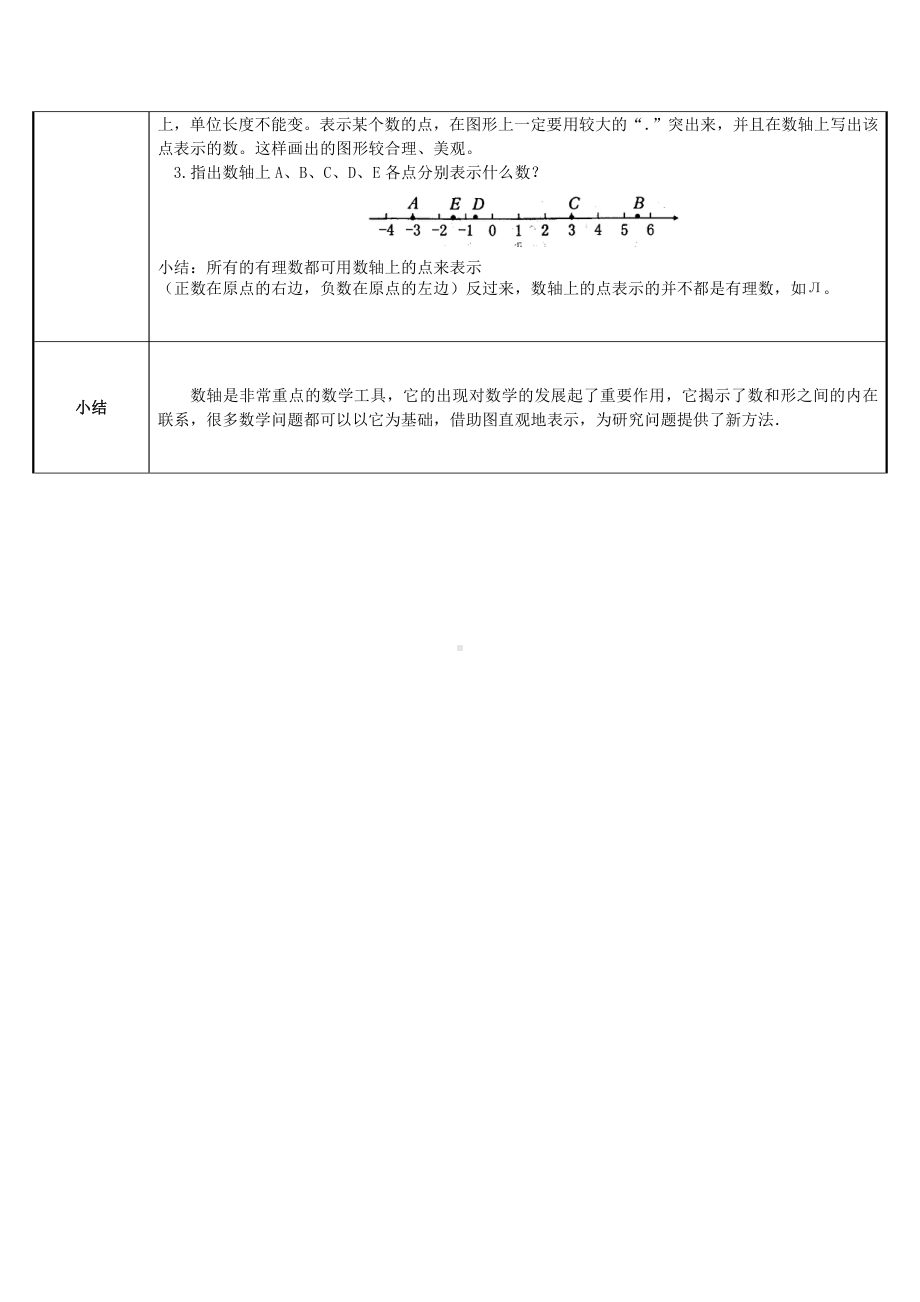 1.2.2数轴-教案-2021-2022学年人教版七年级数学上册(1).docx_第3页