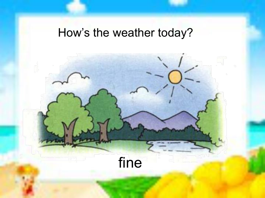 人教精通版四年级上册Unit 4 How's the weather today？Lesson 22 ppt课件.ppt_第3页