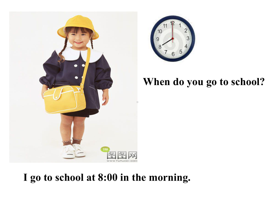 人教精通版六年级上册Unit1 I go to school at 8：00（Lesson3) ppt课件.ppt_第3页