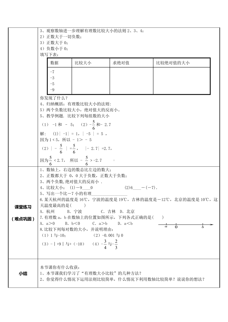 1.2.4绝对值-教案-2021-2022学年人教版七年级数学上册(6).docx_第2页