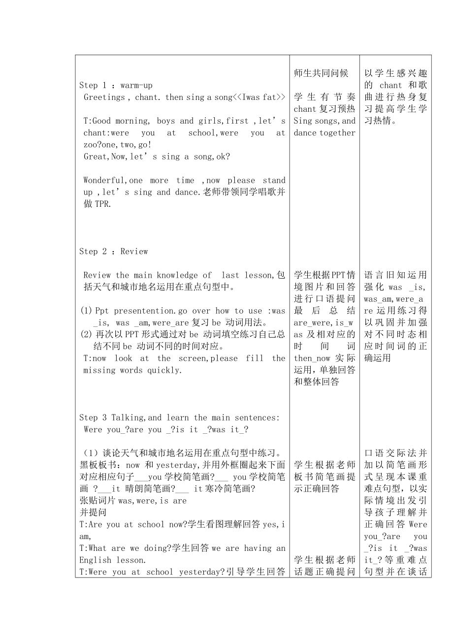 外研版（三起）四下Module 6-Unit 2 Was it a big city then -教案、教学设计-部级优课-(配套课件编号：20f68).doc_第2页