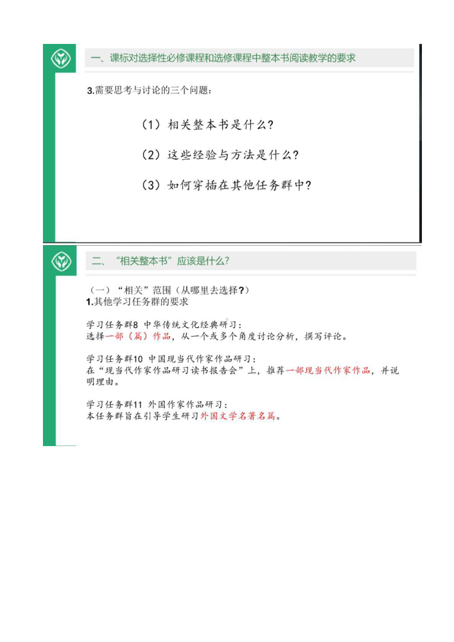 （2021统编版高中语文教材 国家级培训）选必课程中整本书阅读教学的实施策略.pptx_第2页