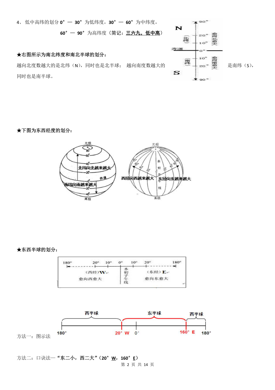 商务星球版七年级上册地理预习复习知识点提纲（实用必备！）.docx_第2页