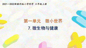 新教科版2021-2022六年级科学上册第一单元 《7.微生物与健康》课件.pptx