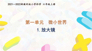 新教科版2021-2022六年级科学上册第一单元 《微小世界》全部课件（共7课时）.pptx