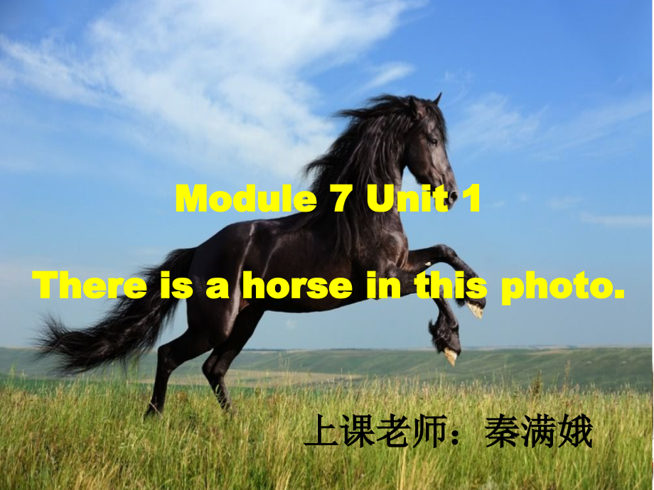 外研版（三起）四上Module 7-Unit 1 There is a horse in this photo.-ppt课件-(含教案)-省级优课-(编号：e0318).zip