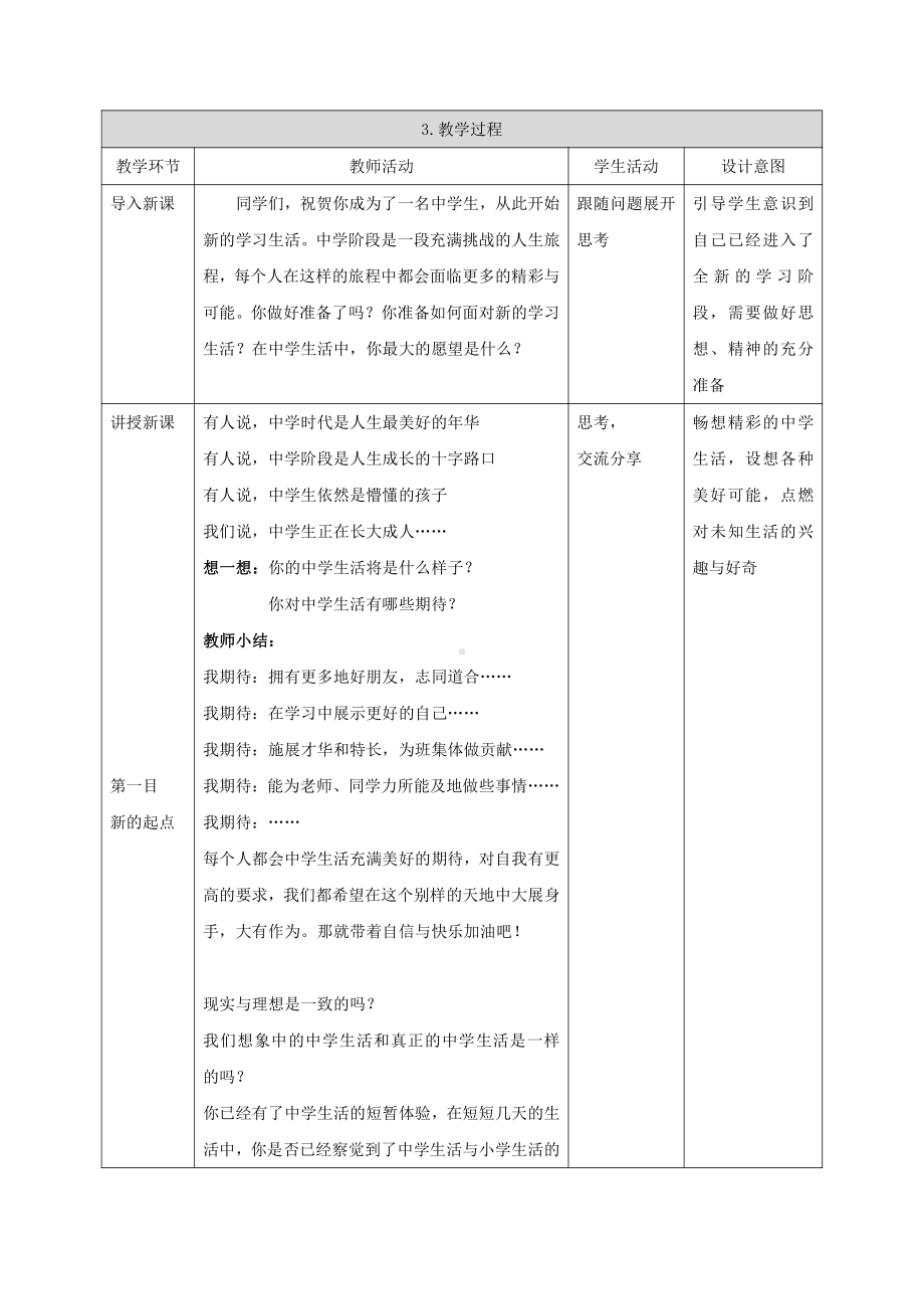 部编版七年级上册道德与法治第一课《自学时代•中学序曲》教案 (2).doc_第2页