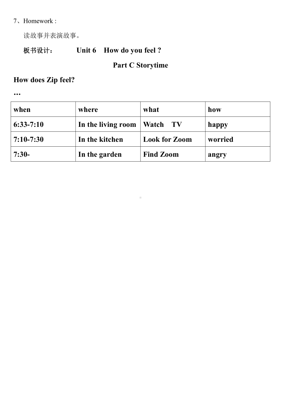 人教PEP版六年级上册Unit 6How do you feel -C-教案、教学设计-市级优课-(配套课件编号：c0943).docx_第3页