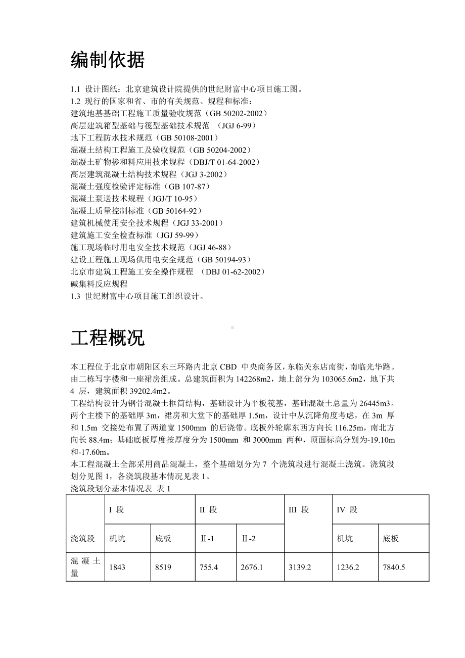 世纪财富中心基础底板混凝土工程施工方案.doc_第2页