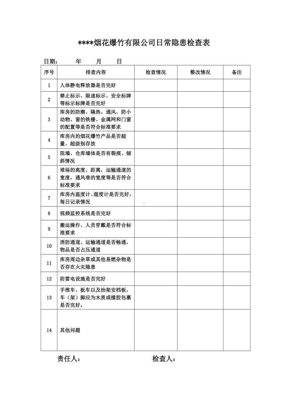 日常检查表.docx_第1页