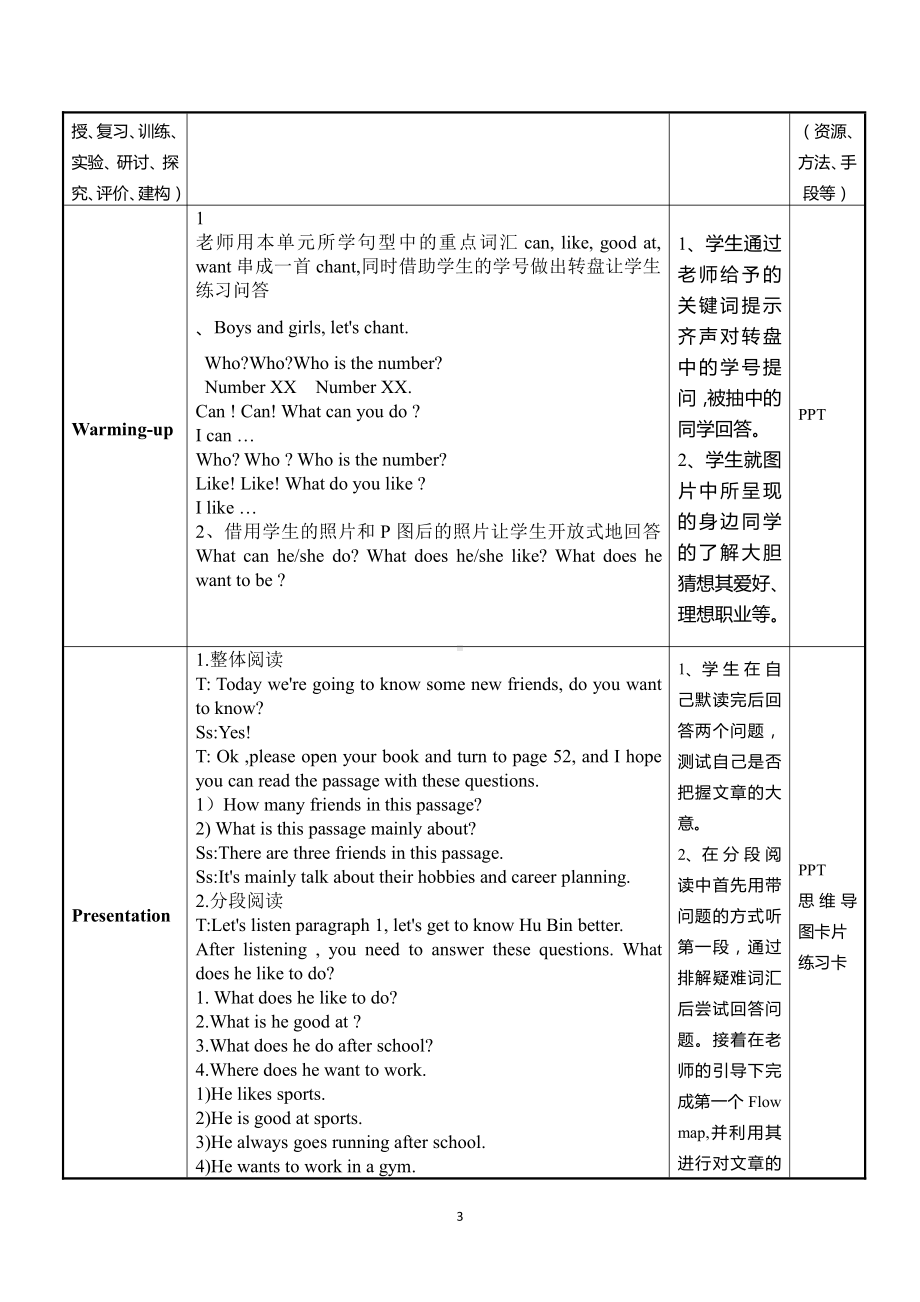 人教PEP版六年级上册Unit 5What does he do -C-教案、教学设计-市级优课-(配套课件编号：e0239).doc_第3页