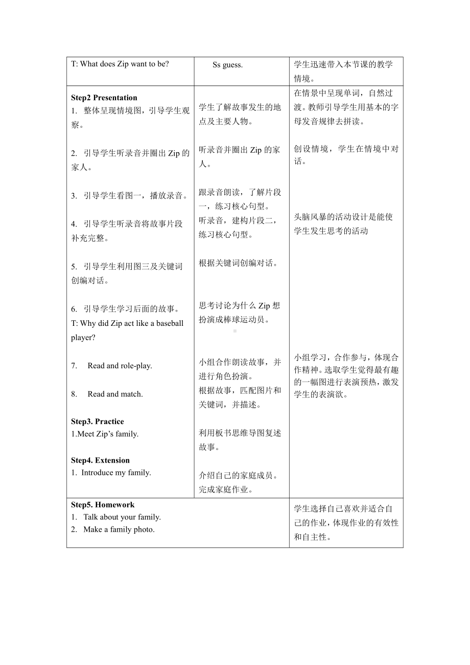 人教PEP版四年级上册Unit 6 Meet my family!-C-教案、教学设计-省级优课-(配套课件编号：808c3).docx_第2页