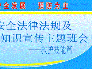 高一秋季期主题班会ppt课件11救护知识（22张PPT）.pptx