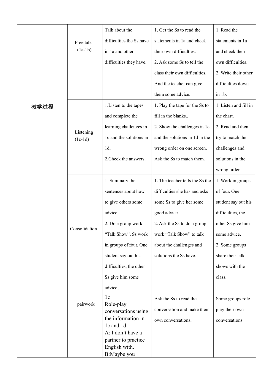 人教版九年级Unit 1 How can we become good learners -Section B 1a—1e-教案、教学设计-公开课-(配套课件编号：60113).doc_第2页