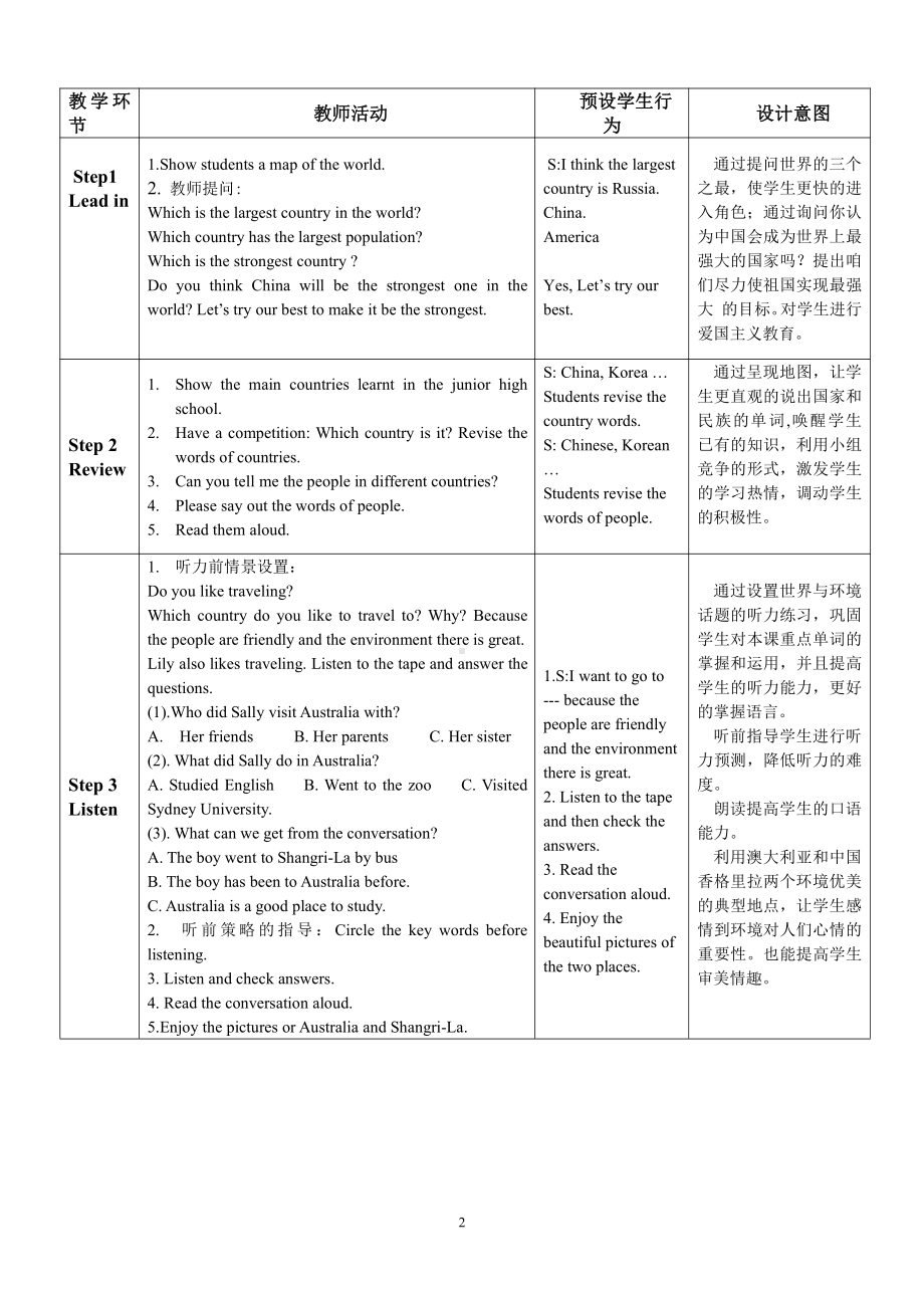 人教版九年级Unit 13 We're trying to save the earth!-Section B 1a—1e-教案、教学设计-公开课-(配套课件编号：909ec).doc_第2页