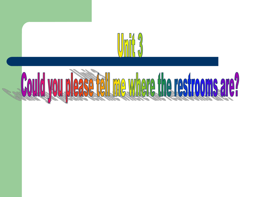 人教版九年级Unit 3 Could you tell me where the restrooms are -Section B 2a—3b Self check-ppt课件-(含教案+视频+音频+素材)-部级优课-(编号：f2786).zip