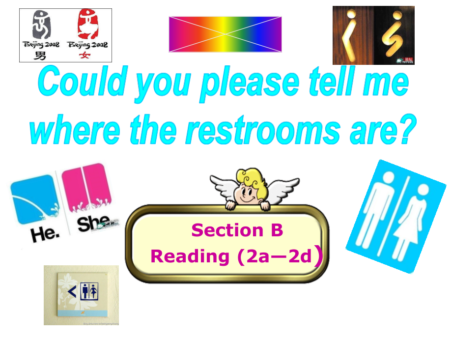 人教版九年级Unit 3 Could you tell me where the restrooms are -Section B 2a—3b Self check-ppt课件-(含教案)-公开课-(编号：40ac3).zip