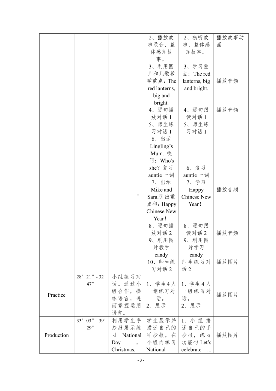 北京版三年级上册UNIT SEVEN WHEN IS THANKSGIVING -Lesson 25-教案、教学设计--(配套课件编号：4029c).docx_第3页