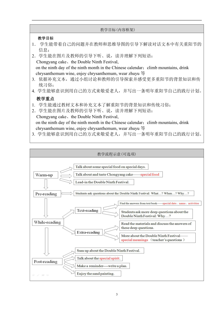 北京版五年级上册UNIT THREE CAN YOU TELL ME MORE ABOUT THE MID-AUTUM FESTIVAL -Lesson 10-教案、教学设计--(配套课件编号：11d0d).doc_第3页