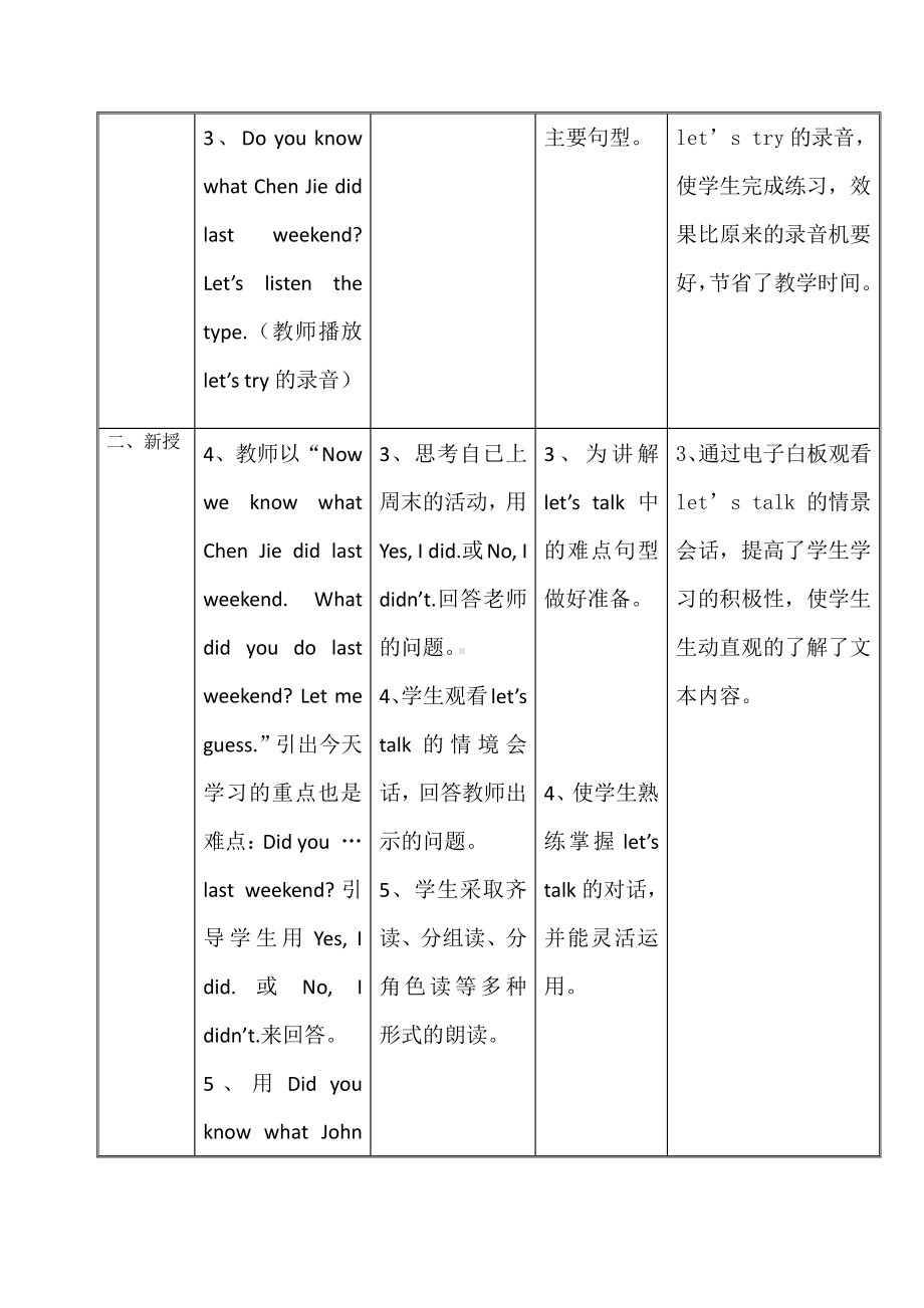 北京版六年级上册UNIT ONE WHAT DID YOU DO THIS SUMMER -Lesson 1-教案、教学设计--(配套课件编号：600f8).doc_第2页