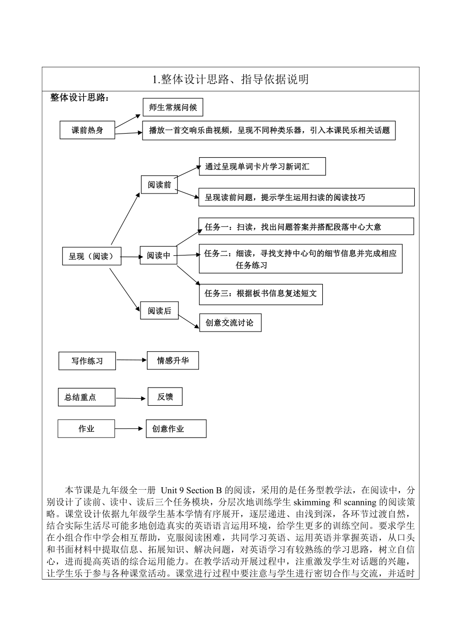 人教版九年级Unit 9 I like music that I can dance to.-Section B 2a—2e-教案、教学设计-市级公开课-(配套课件编号：220c7).doc_第1页