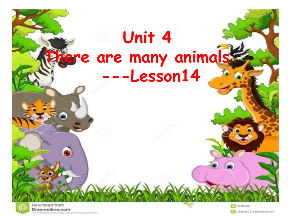 北京版二年级上册UNIT FOUR THERE ARE MANY ANIMALS-Lesson 14-ppt课件-(含教案)--(编号：80f40).zip