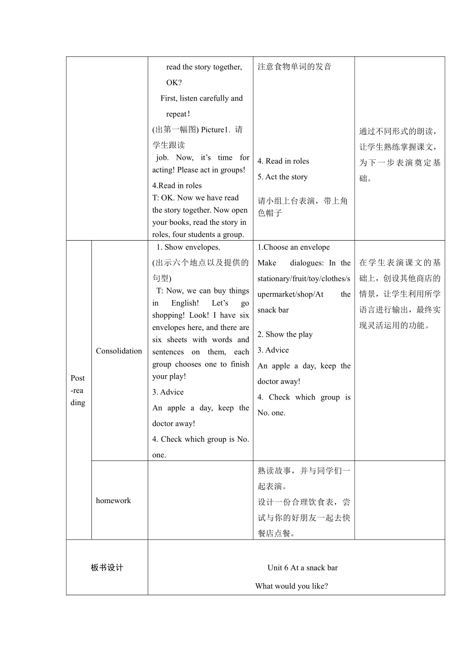 Unit 6 At the snack bar-Story time-教案、教学设计-市级公开课-新牛津译林版四年级上册(配套课件编号：0005c).docx_第3页