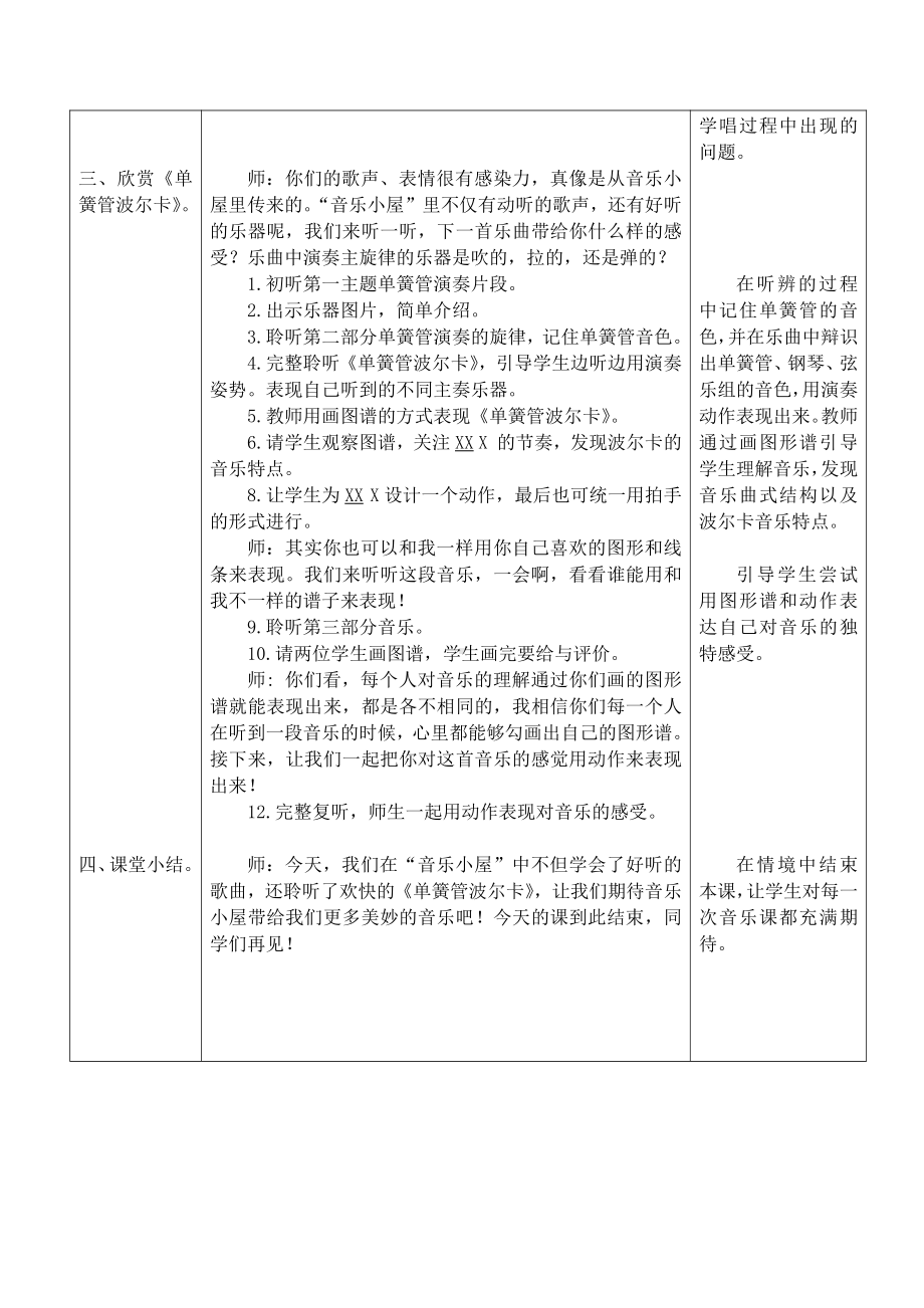 第7课 跳动的音符-聆听-单簧管波尔卡-教案、教学设计-省级公开课-人音版（五线谱）二年级下册音乐(配套课件编号：90028).doc_第2页