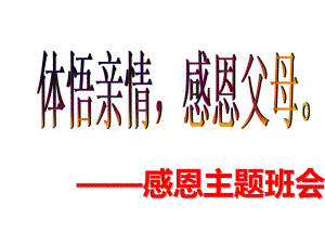 体悟亲情感恩父母主题班会ppt课件（共37张ppt）.pptx