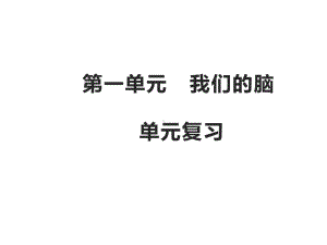 2021新湘教版五年级上册科学 第一单元我们的脑复习ppt课件.pptx