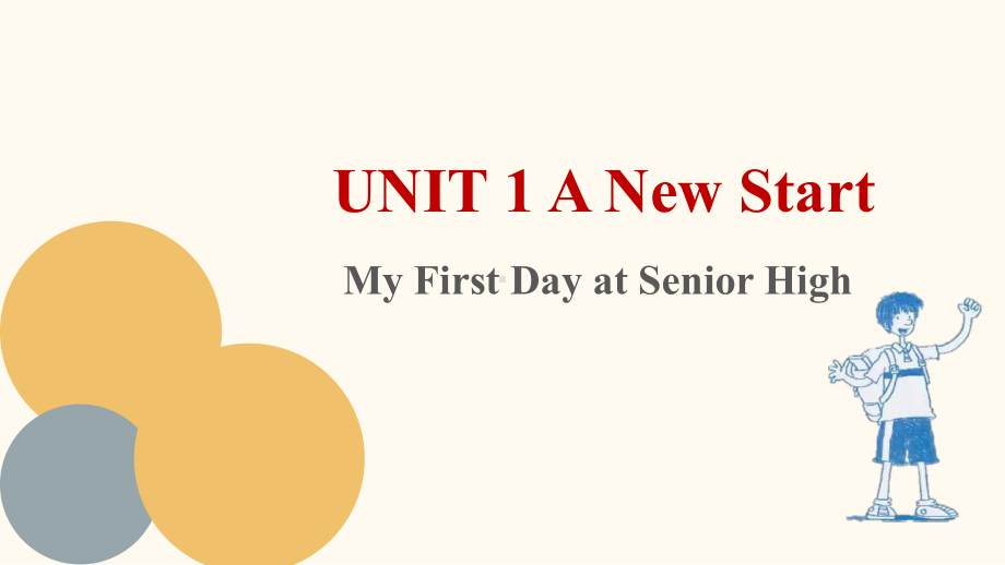 Unit 1 A new start My first day at senior high PPT课件 （2021新外研版高中英语必修第一册（高一上学期英语））.pptx_第3页