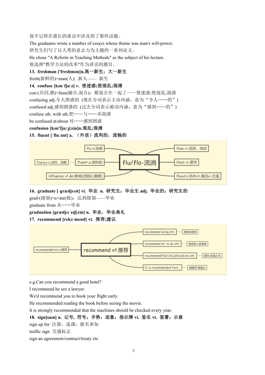 Unit1 Teenage life 词汇讲解-（2021新人教版）高中英语必修第一册（高一上学期） .docx_第3页