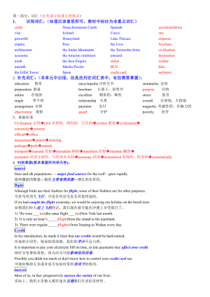 Unit 2 知识点详解学案-（有答案）（2021新人教版）高中英语必修第一册（高一上学期）.doc